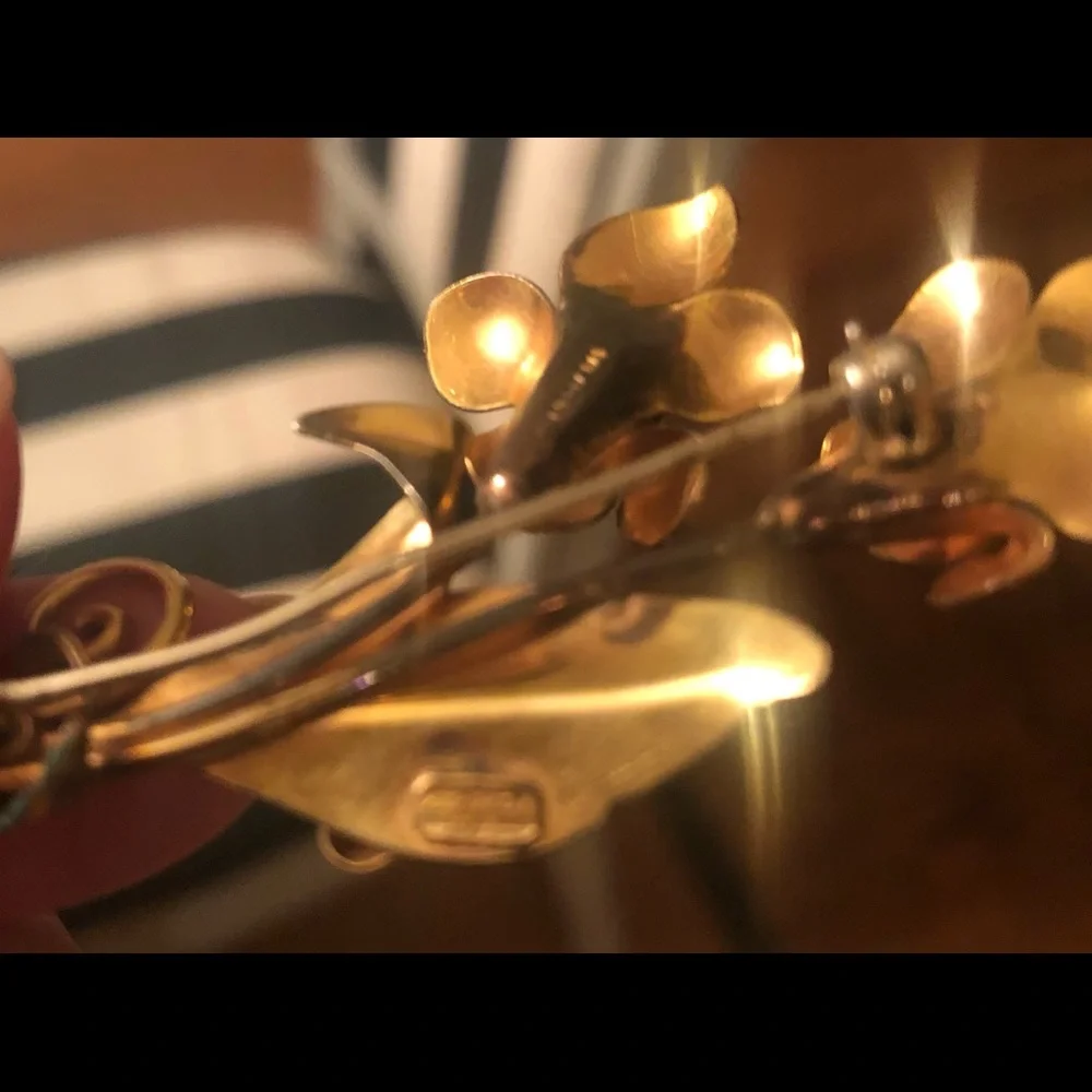 ❤️ VTG CARL ART Floral Brooch - Picture 6 of 14